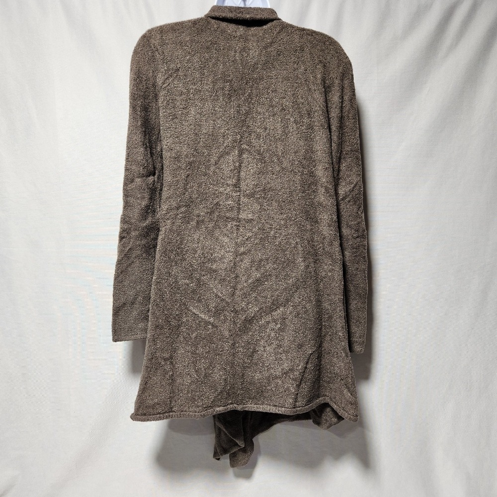 BAREFOOT DREAMS Bamboo Chic Lite Calypso Wrap open Cardigan sweater Cocoa sz S/M - Picture 2 of 6